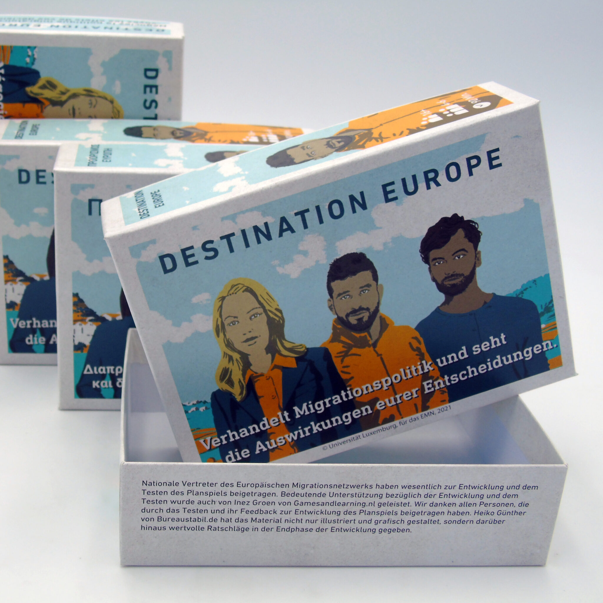 Lernspiel-Karton in verschiedenen Sprachversionen — Hertel Kartonagen